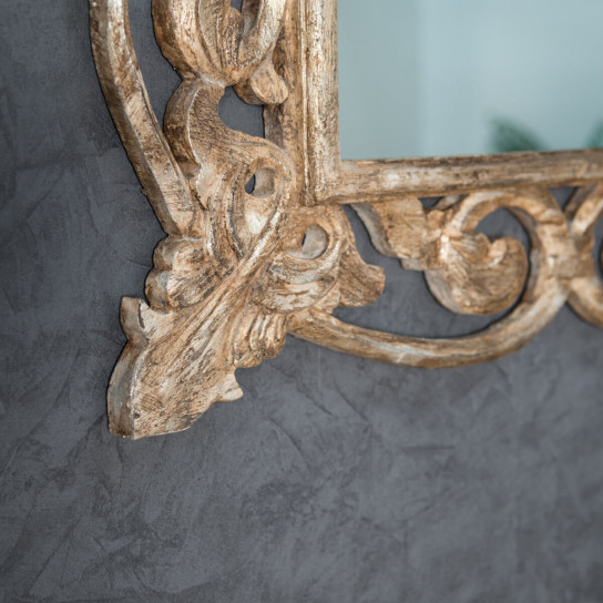 Miroir Cordoue en bois patiné bronze 140x80