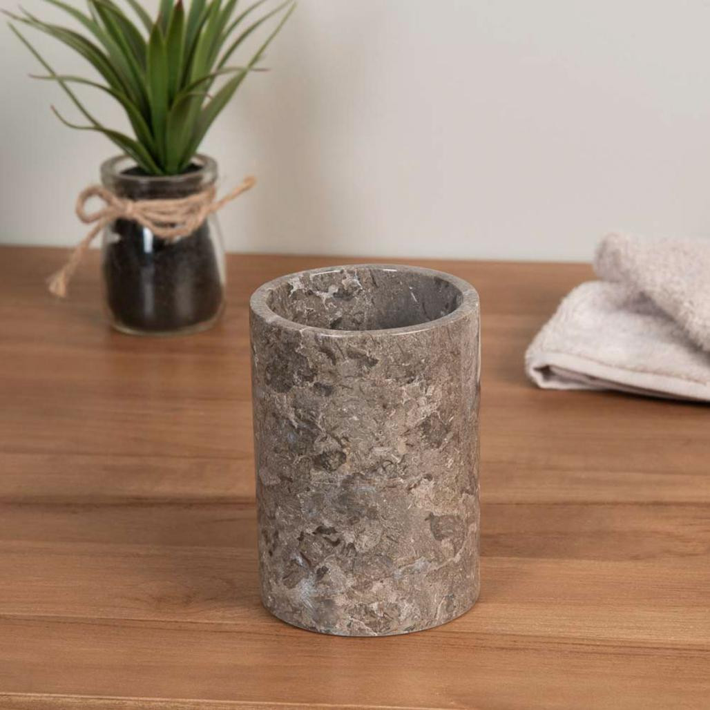 Gobelet en marbre gris