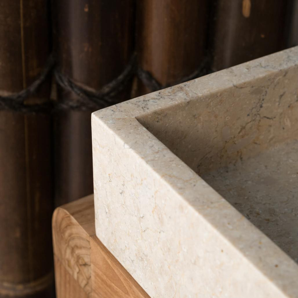 Vasque en marbre à poser Milan blanc 30cm Vasque en marbre à poser Milan blanc 30cm