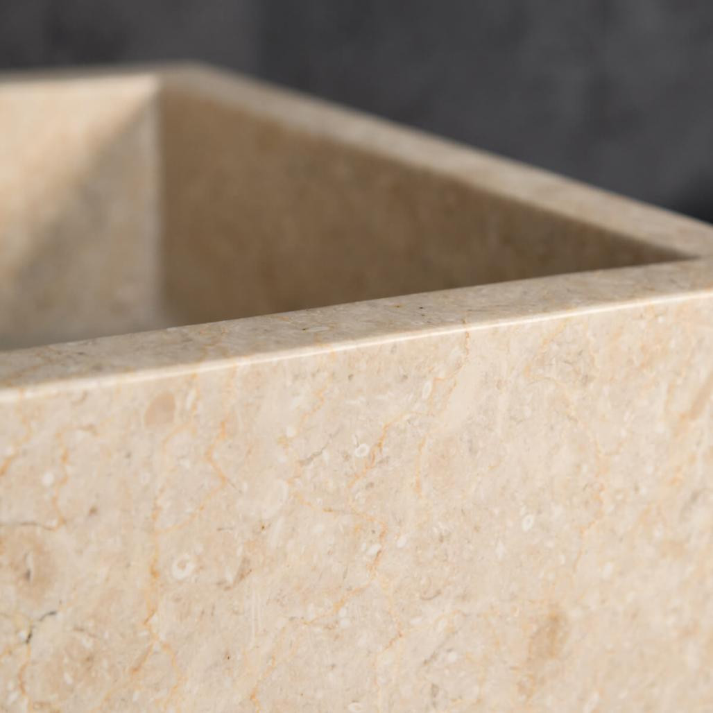 Vasque en marbre à poser Milan blanc 30cm Vasque en marbre à poser Milan blanc 30cm