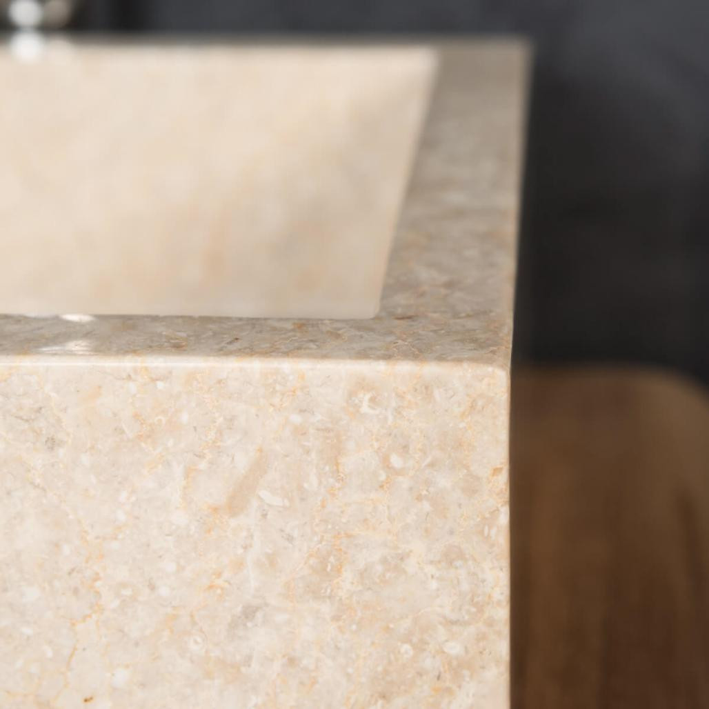 Vasque en marbre à poser Milan blanc 30cm Vasque en marbre à poser Milan blanc 30cm