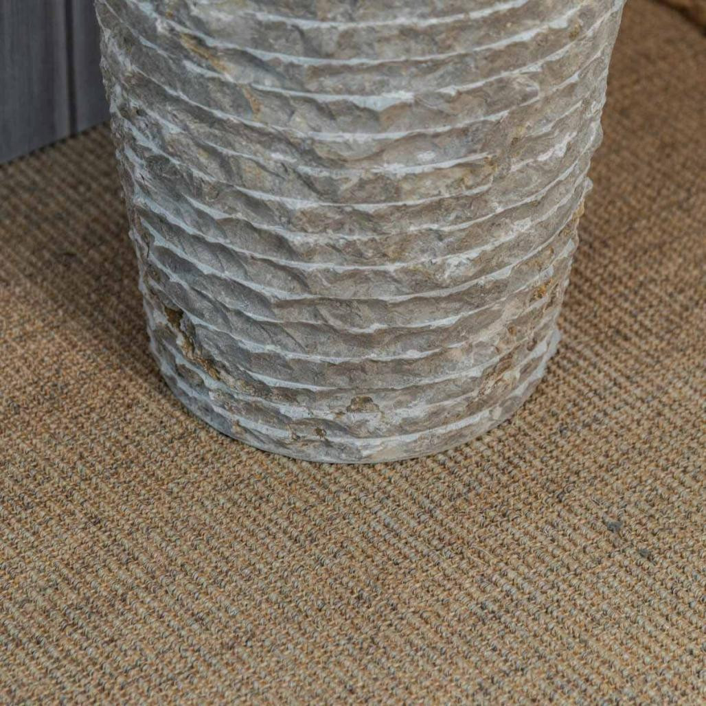 Vasque salle de bain sur pied en marbre Florence gris