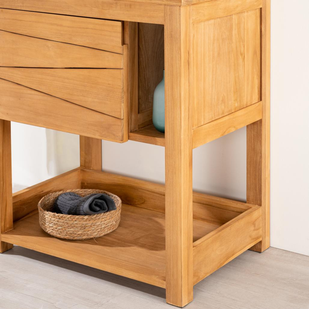 Meuble sous vasque en teck Cosy 67cm Meuble sous vasque en teck Cosy 67cm