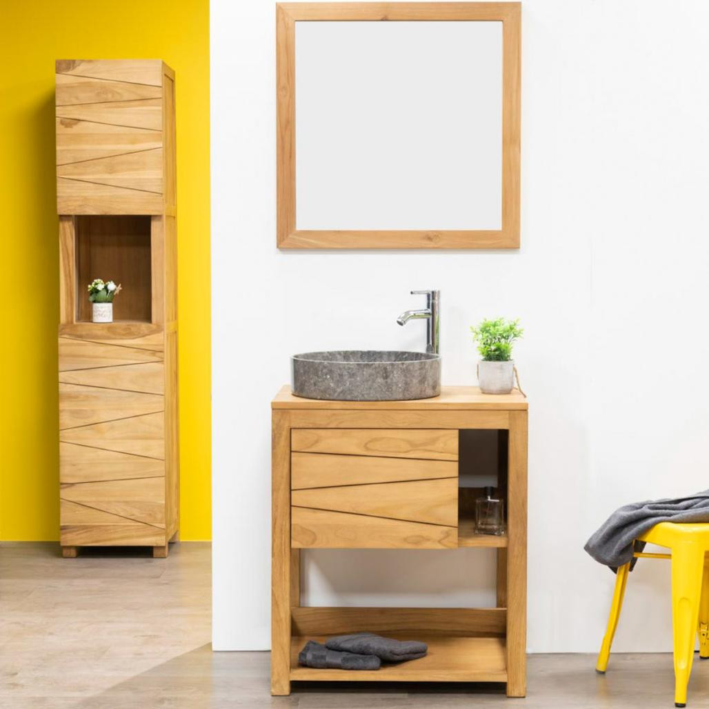 Meuble sous vasque en teck Cosy 67cm Meuble sous vasque en teck Cosy 67cm