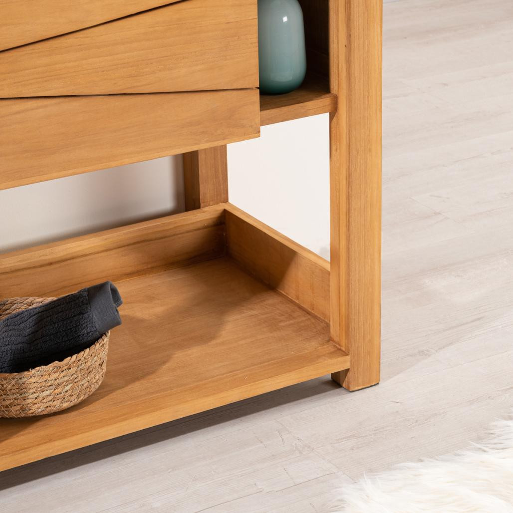 Meuble sous vasque en teck Cosy 67cm Meuble sous vasque en teck Cosy 67cm
