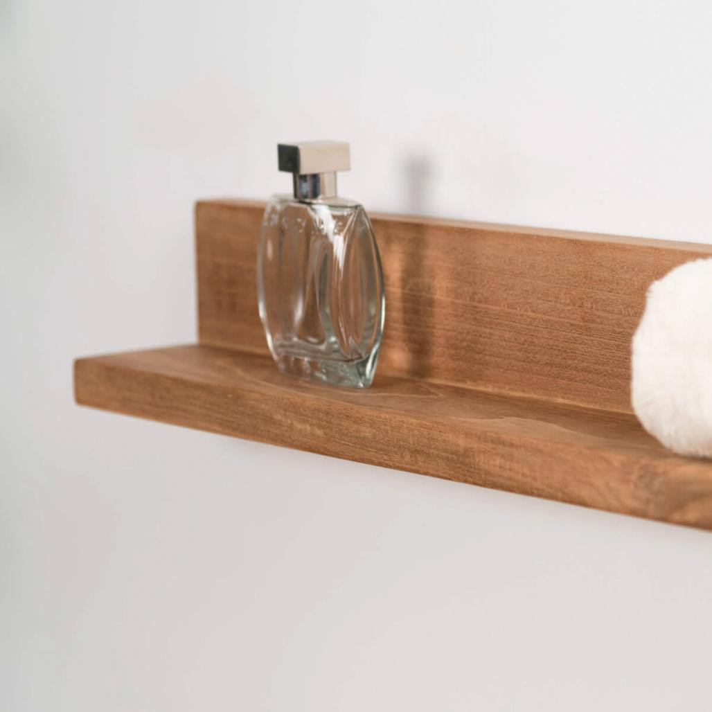 Tablette étagère Camélia salle de bain en teck massif 70cm Tablette étagère Camélia salle de bain en teck massif 70cm