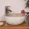 Lave mains en marbre à poser Stromboli gris 35cm