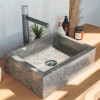 Vasque salle de bain à poser Milan rectangle 30cm x 40cm gris
