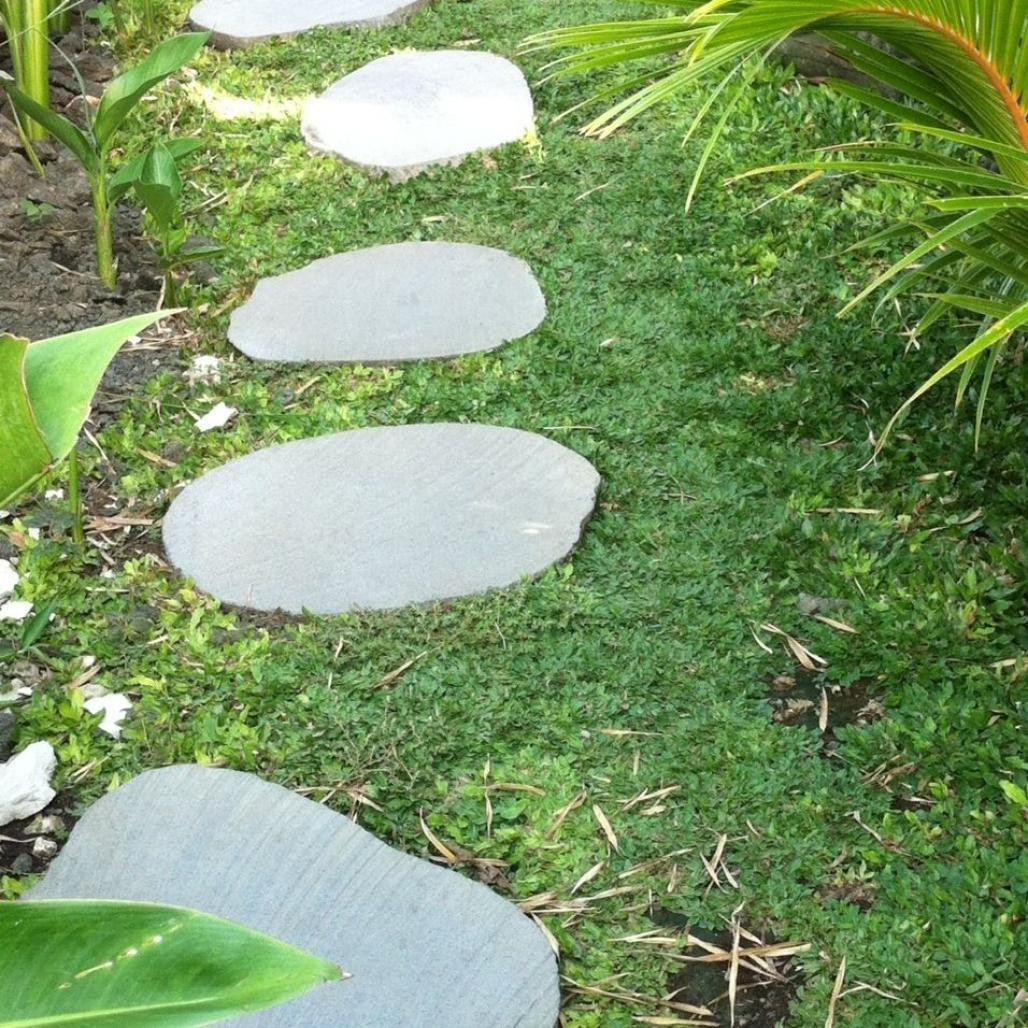 5 pas japonais en pierre galet de rivière 50-55cm 5 pas japonais en pierre galet de rivière 50-55cm