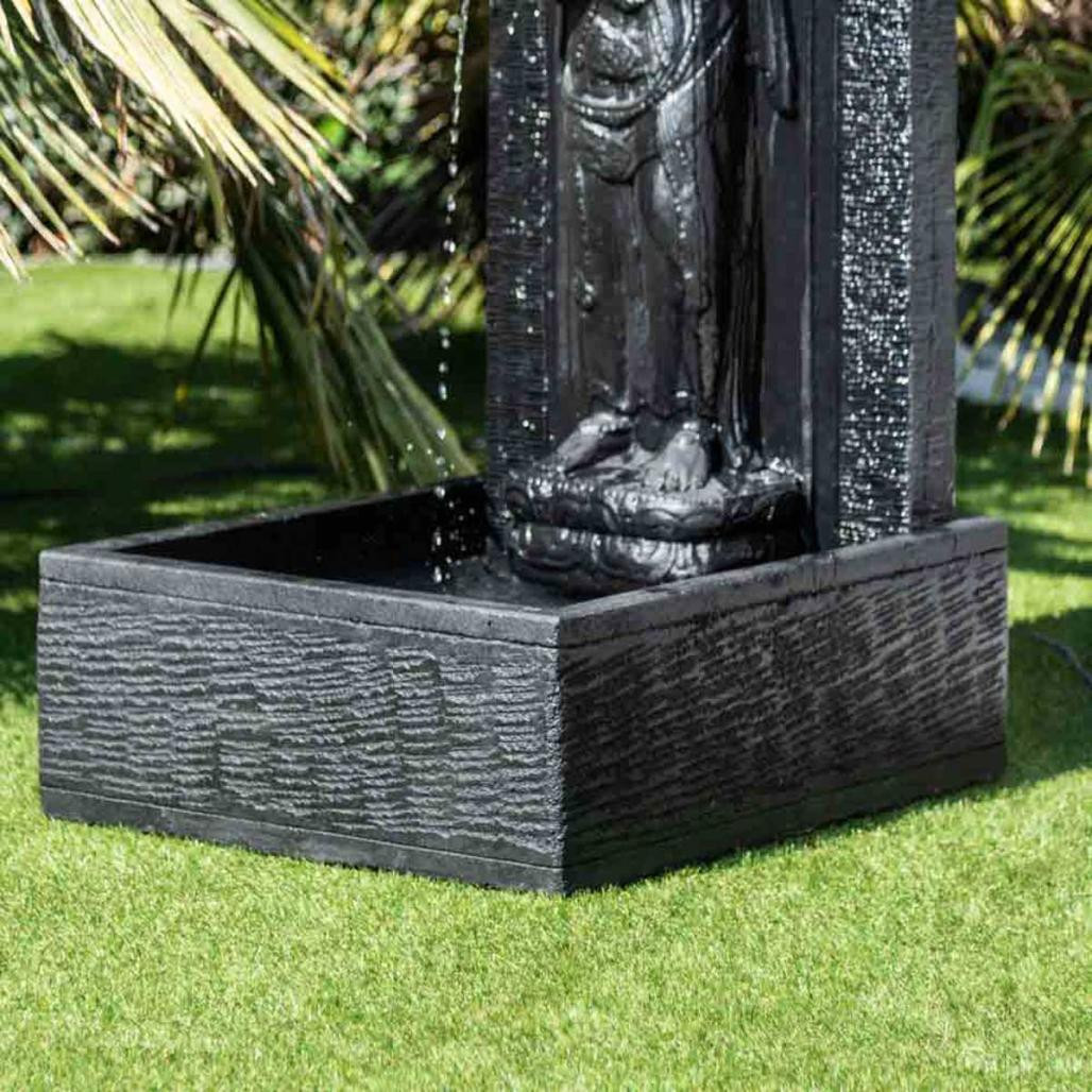 Fontaine de jardin mur d'eau déesse dewi sri 1m 50 noir