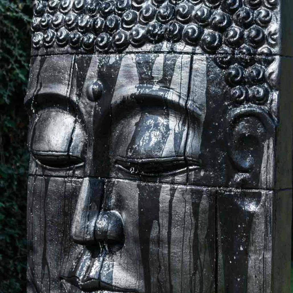 Grande fontaine extérieur mur d'eau visage de bouddha 1 m 80 Grande fontaine extérieur mur d'eau visage de bouddha 1 m 80