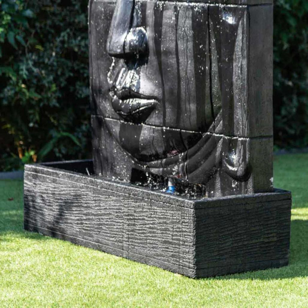 Grande fontaine extérieur mur d'eau visage de bouddha 1 m 80 Grande fontaine extérieur mur d'eau visage de bouddha 1 m 80