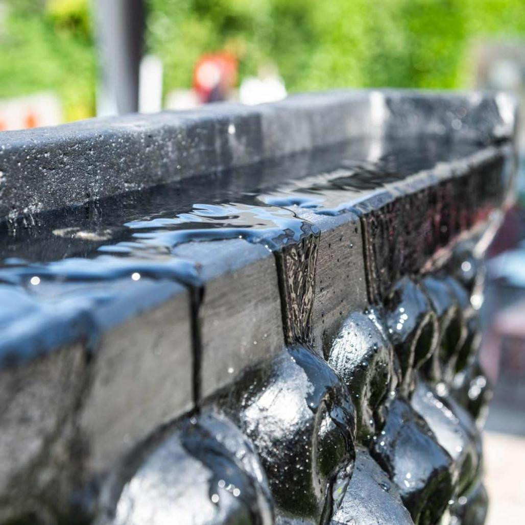 Grande fontaine extérieur mur d'eau visage de bouddha 1 m 80 Grande fontaine extérieur mur d'eau visage de bouddha 1 m 80