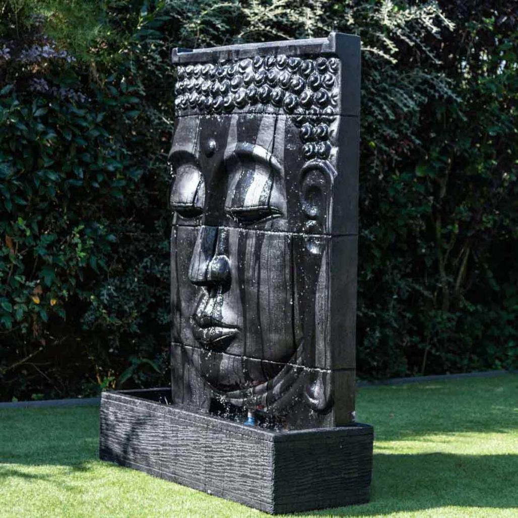 Grande fontaine extérieur mur d'eau visage de bouddha 1 m 80 Grande fontaine extérieur mur d'eau visage de bouddha 1 m 80