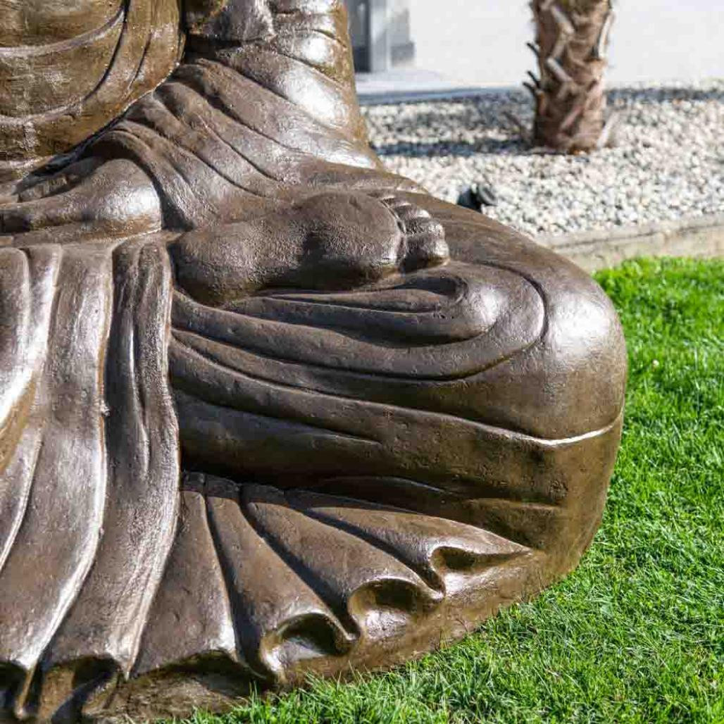 Grande statue 2 m bouddha assis en fibre de verre position offrande Grande statue 2 m bouddha assis en fibre de verre position offrande