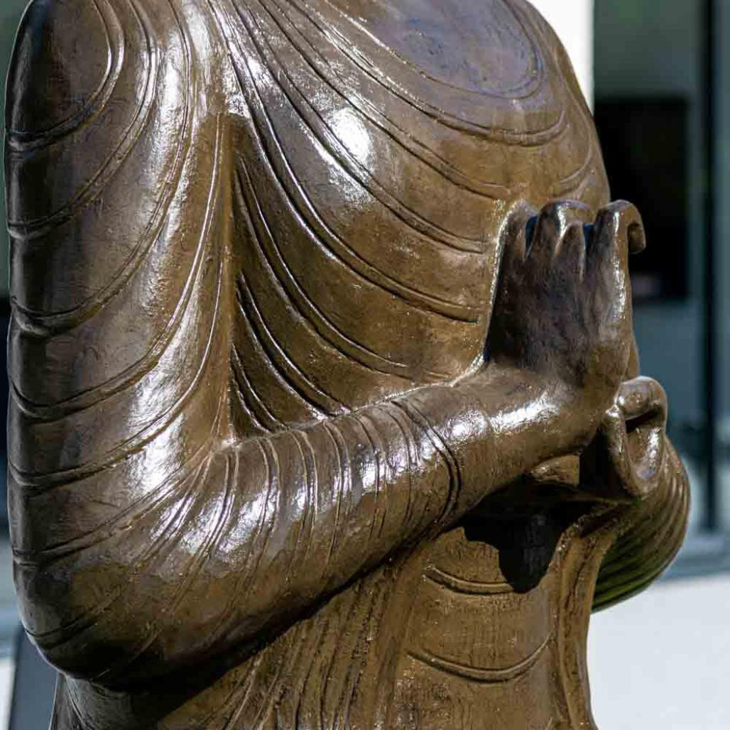 Grande statue 2 m bouddha assis en fibre de verre position chakra Grande statue 2 m bouddha assis en fibre de verre position chakra