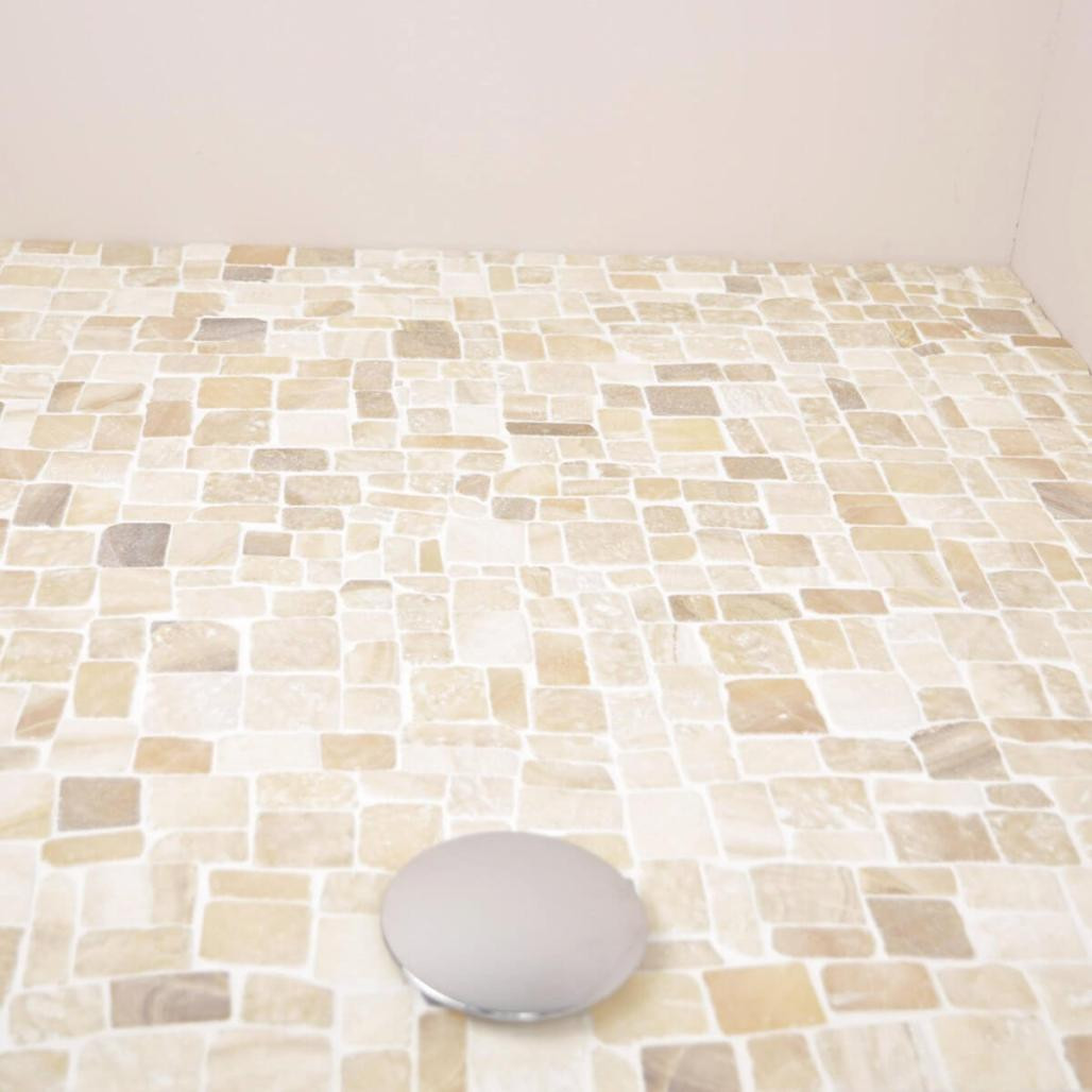 Revêtement mosaïque en pierre marbre et onyx