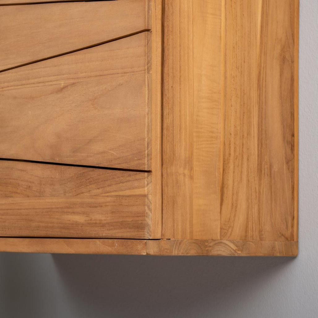 Meuble de salle de bain suspendu en teck Cosy 40cm Meuble de salle de bain suspendu en teck Cosy 40cm