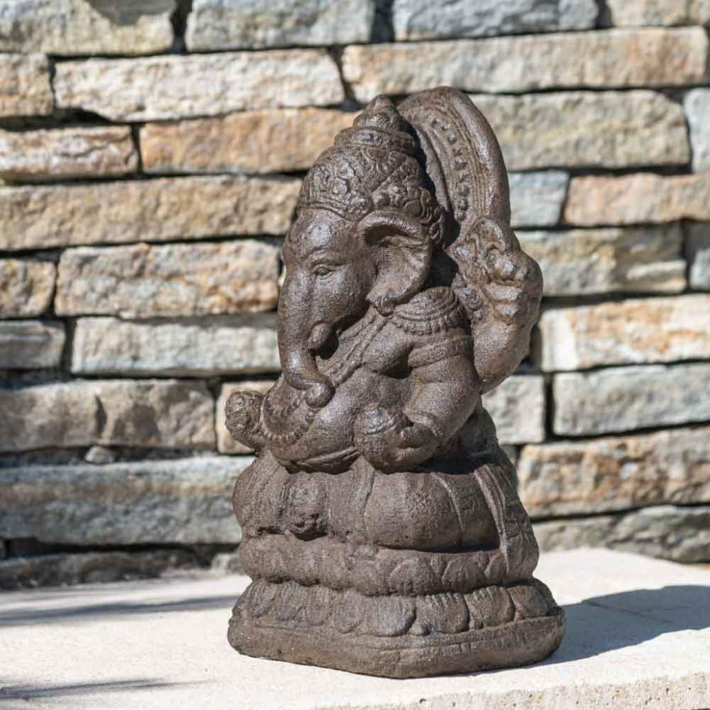 Statue ganesh 40cm brun antique Statue ganesh 40cm brun antique