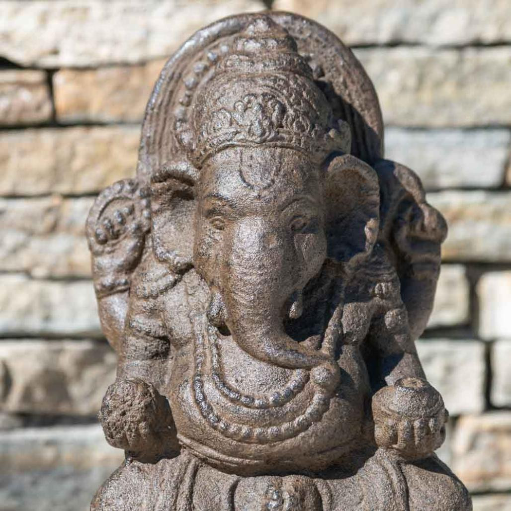 Statue ganesh 40cm brun antique Statue ganesh 40cm brun antique