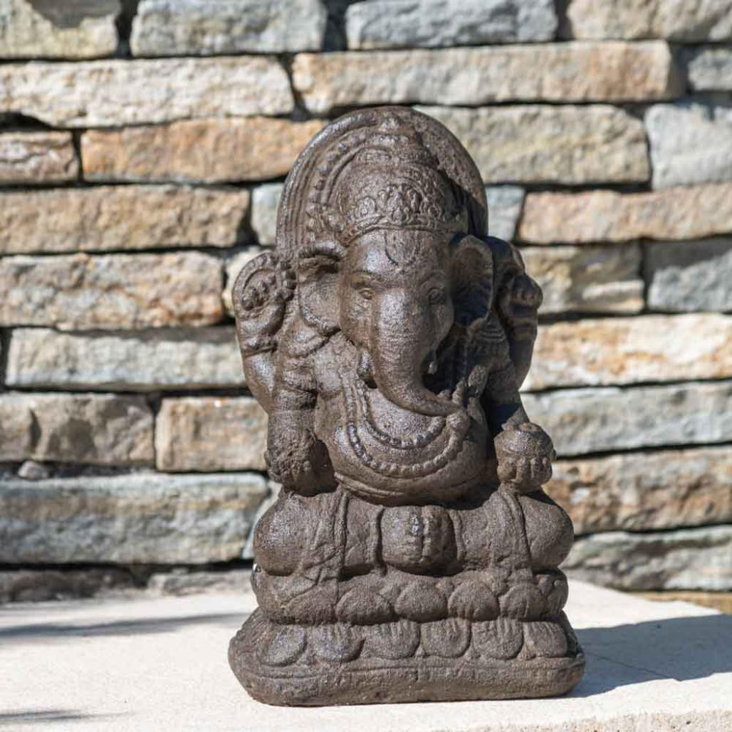 Statue ganesh 40cm brun antique Statue ganesh 40cm brun antique