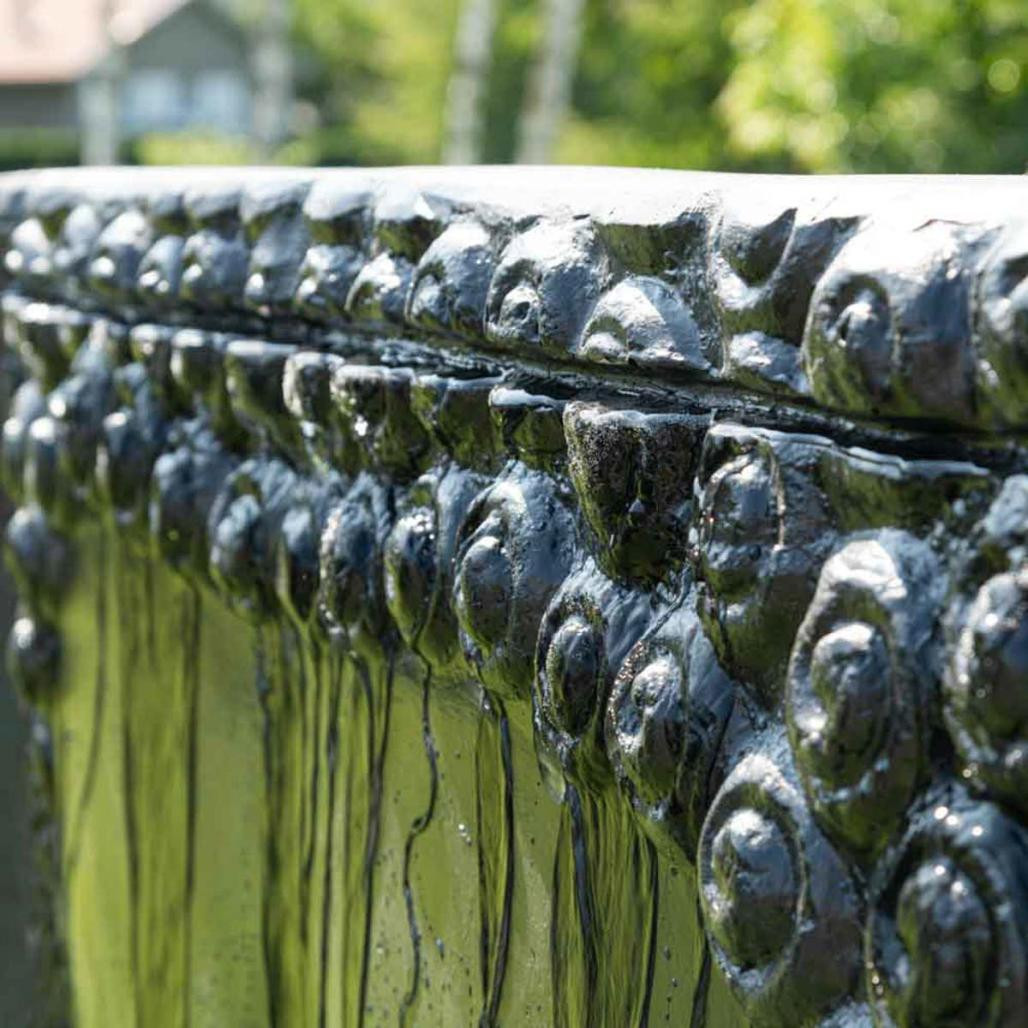 Grande fontaine de jardin mur d'eau visage de bouddha 2m 10 noir Grande fontaine de jardin mur d'eau visage de bouddha 2m 10 noir