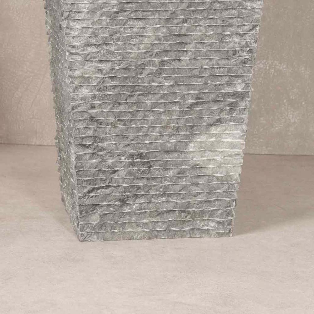 Vasque salle de bain sur pied en pierre pyramide Havana noir Vasque salle de bain sur pied en pierre pyramide Havana noir