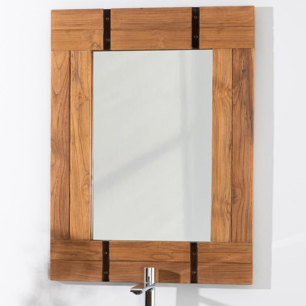 Miroir de salle de bain naturel Loft 60x80 naturel