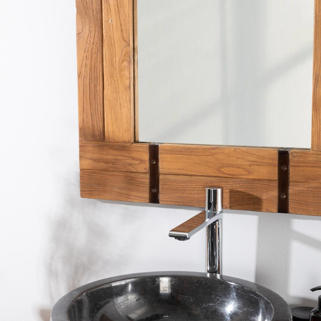 Miroir de salle de bain naturel Loft 60x80 naturel