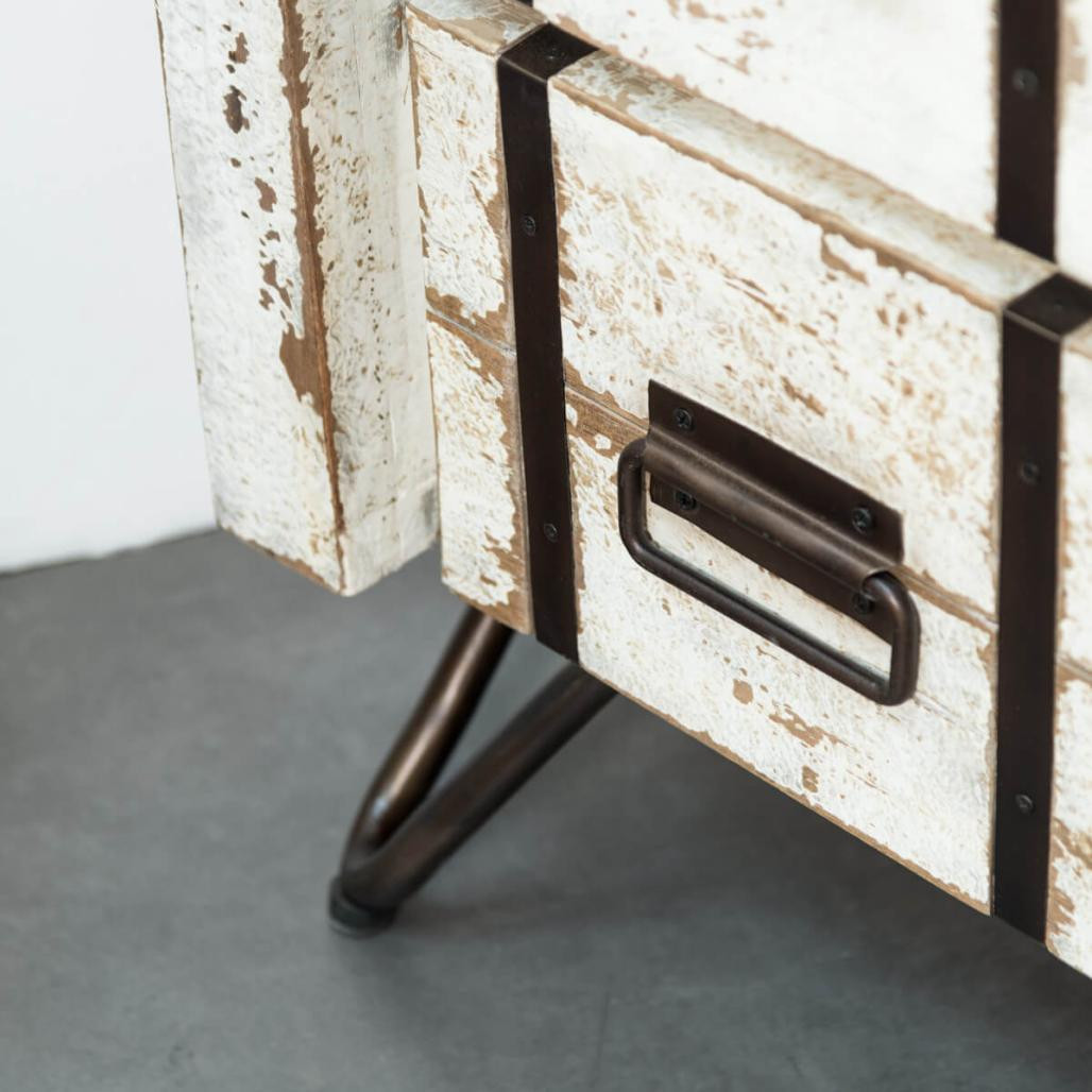 Colonne en mindi de salle de bain Loft 190 blanc