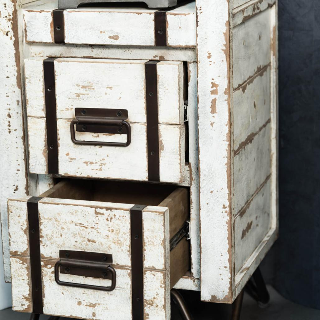 Colonne en mindi de salle de bain Loft 190 blanc