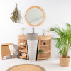 Meuble sous vasque en teck Florence 120cm + vasque gris
