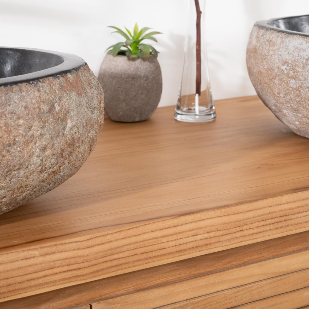 Meuble sous vasque en teck Vintage 140 Meuble sous vasque en teck Vintage 140