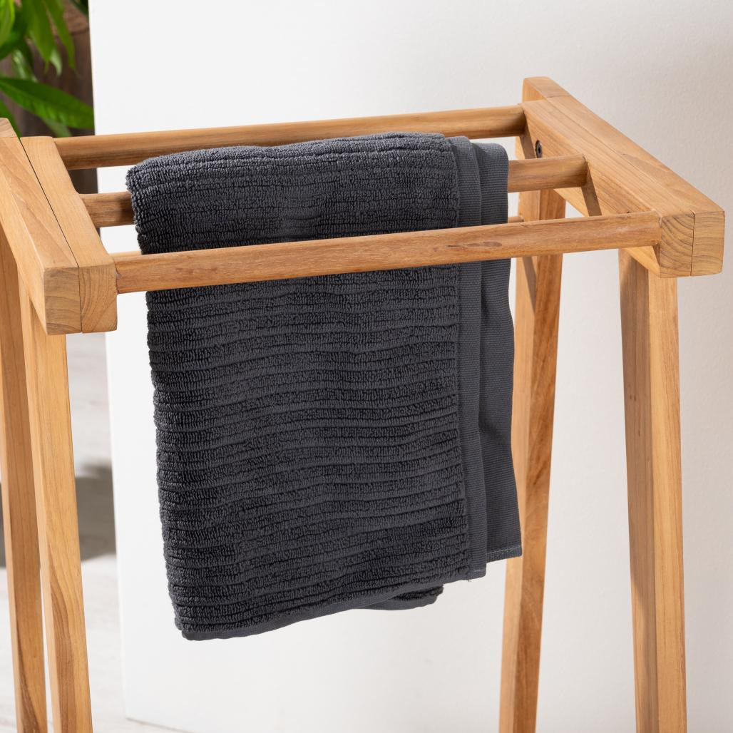 Porte serviette à poser en teck Porte serviette à poser en teck