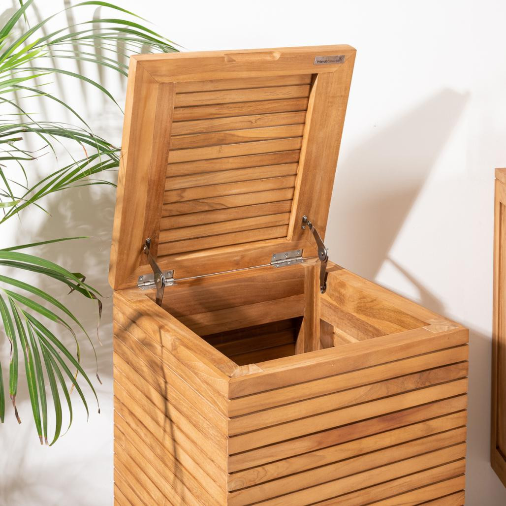 Bac à linge en teck Bac à linge en teck