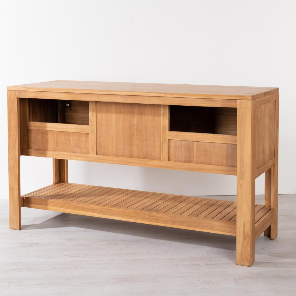 Meuble salle de bain en teck Megève 140 Meuble salle de bain en teck Megève 140