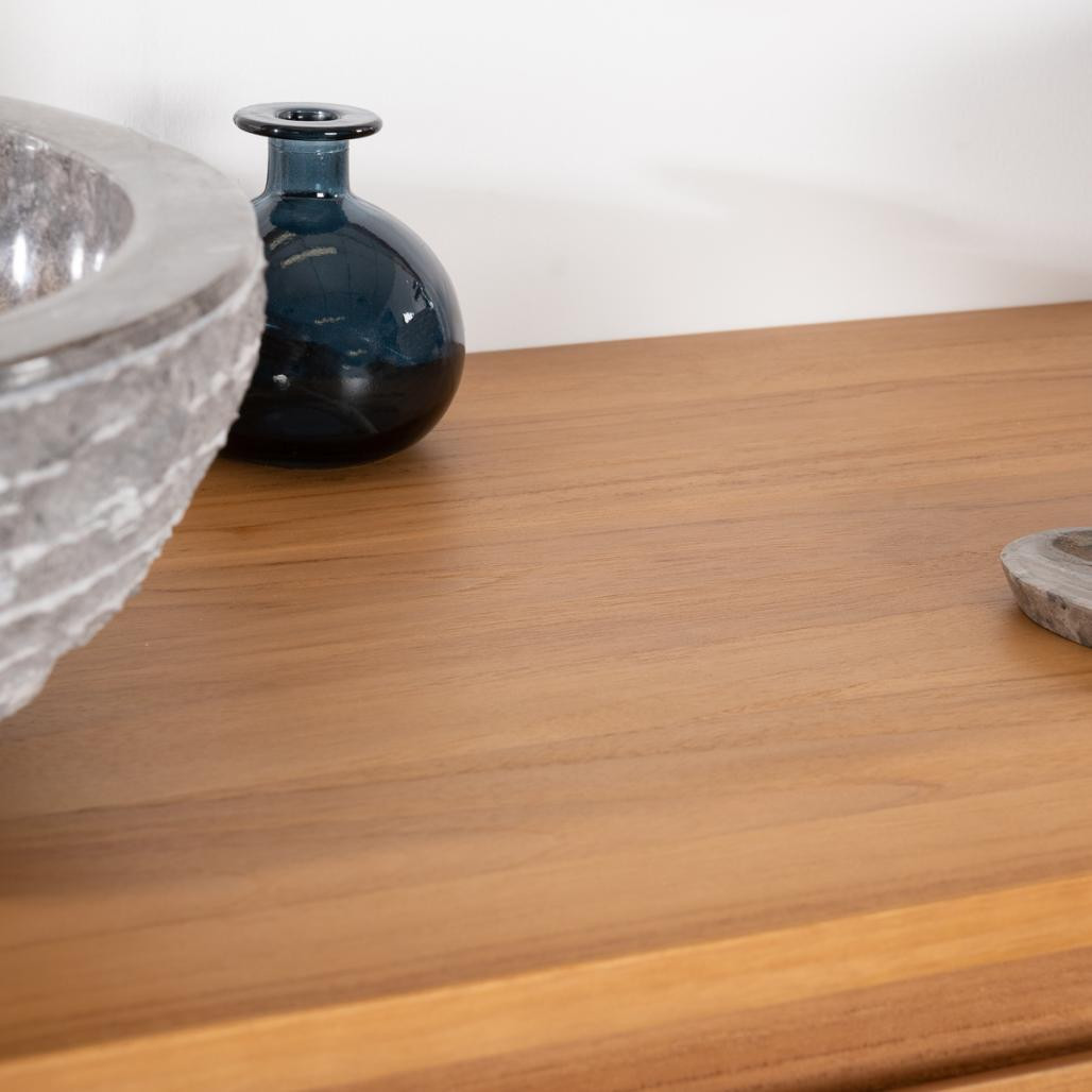 Meuble salle de bain en teck Megève 140 Meuble salle de bain en teck Megève 140