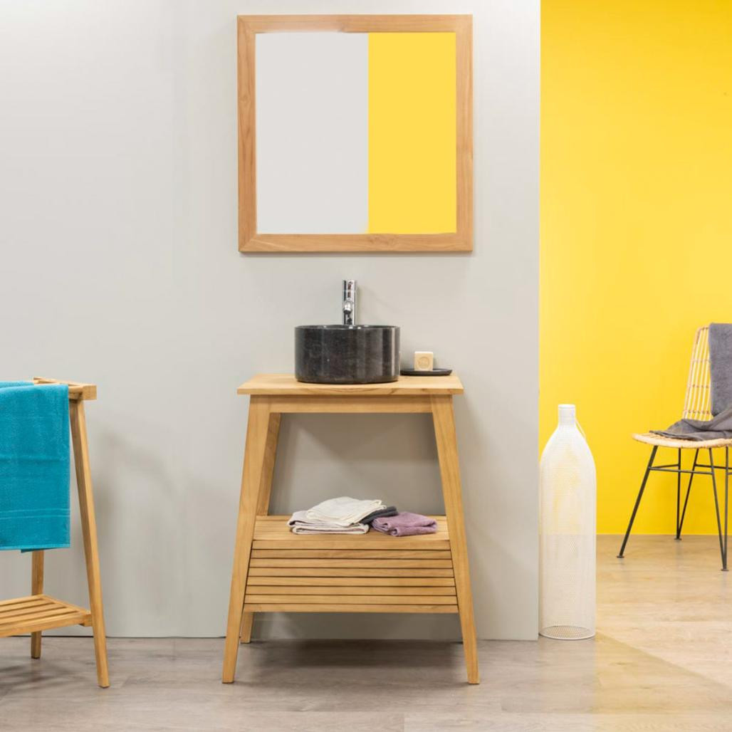 Meuble salle de bain en teck Scandinave 70 Meuble salle de bain en teck Scandinave 70