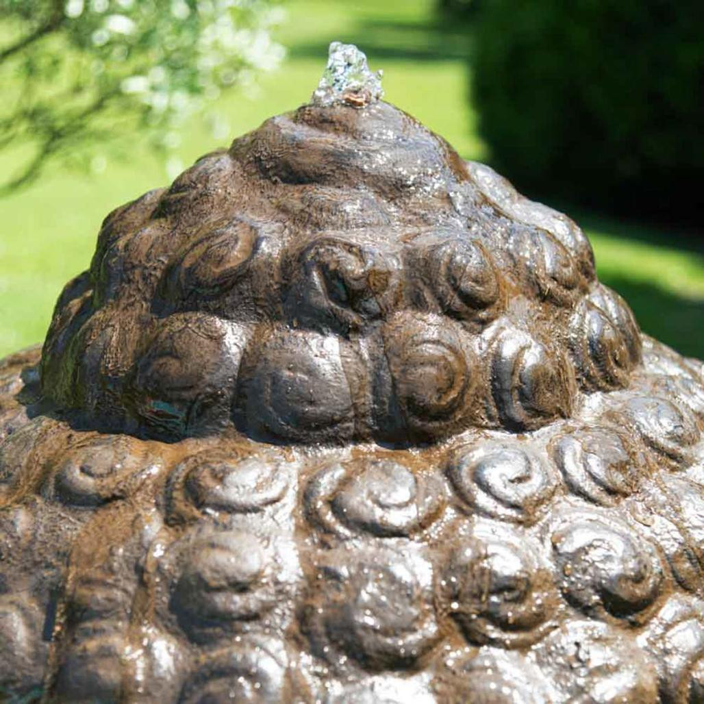Fontaine de jardin tête de bouddha 1 m 30 brun Fontaine de jardin tête de bouddha 1 m 30 brun
