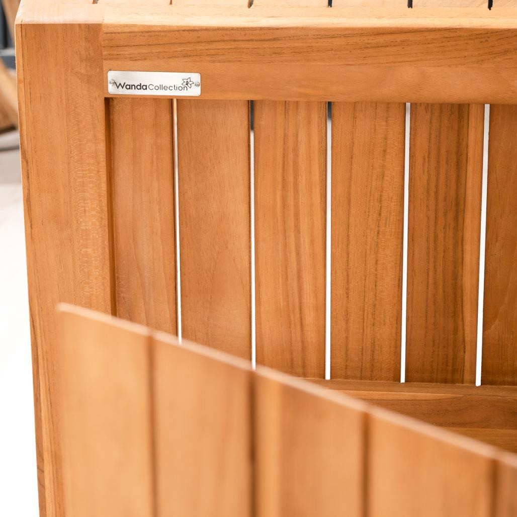 Meuble en teck et vasques de salle de bain Luxe 140 crème Meuble en teck et vasques de salle de bain Luxe 140 crème