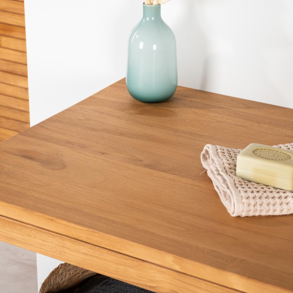 Meuble salle de bain en teck Courchevel 100 Meuble salle de bain en teck Courchevel 100