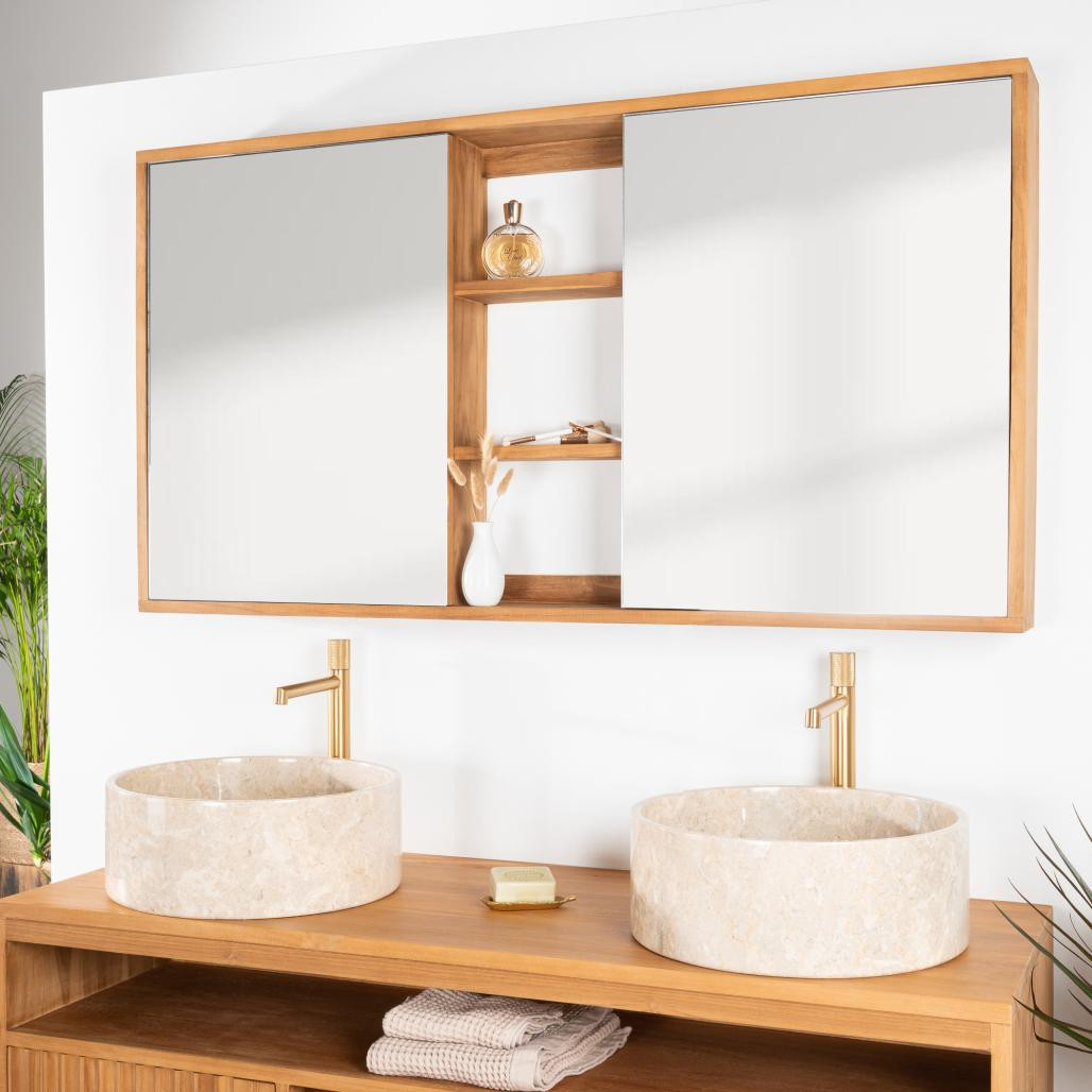 Miroir armoire de toilette 130 cm Miroir armoire de toilette 130 cm