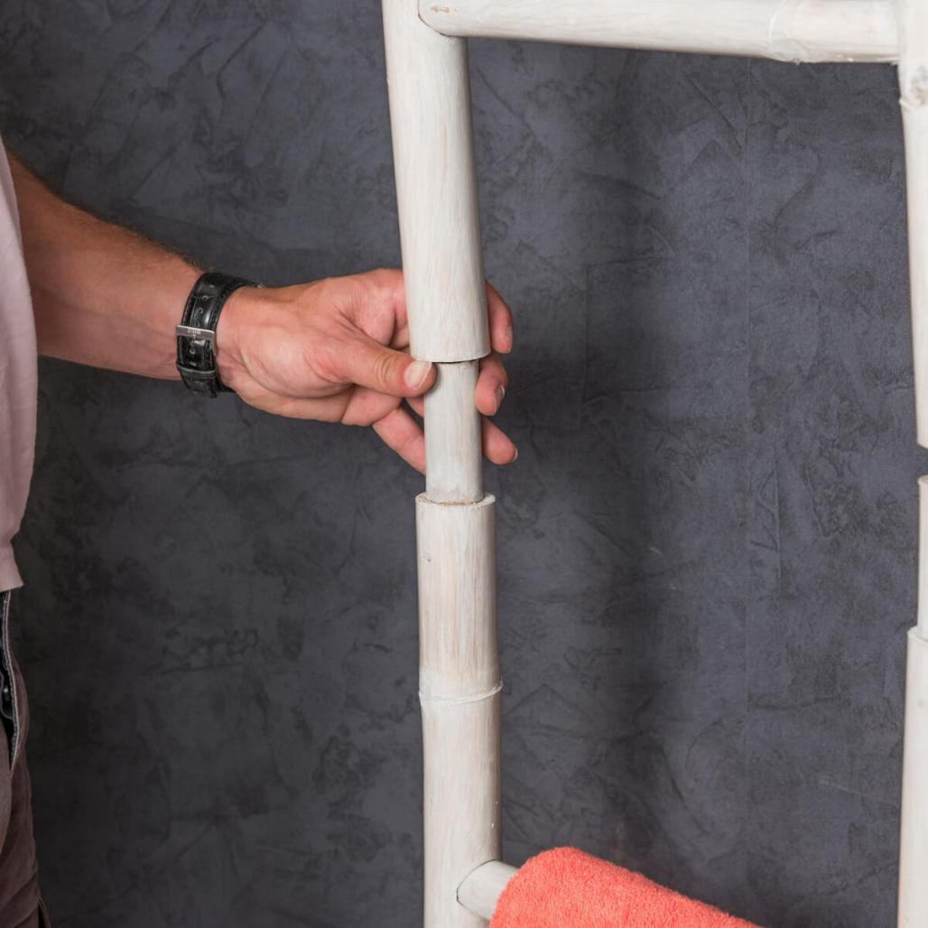 Porte serviette échelle blanc Porte serviette échelle blanc