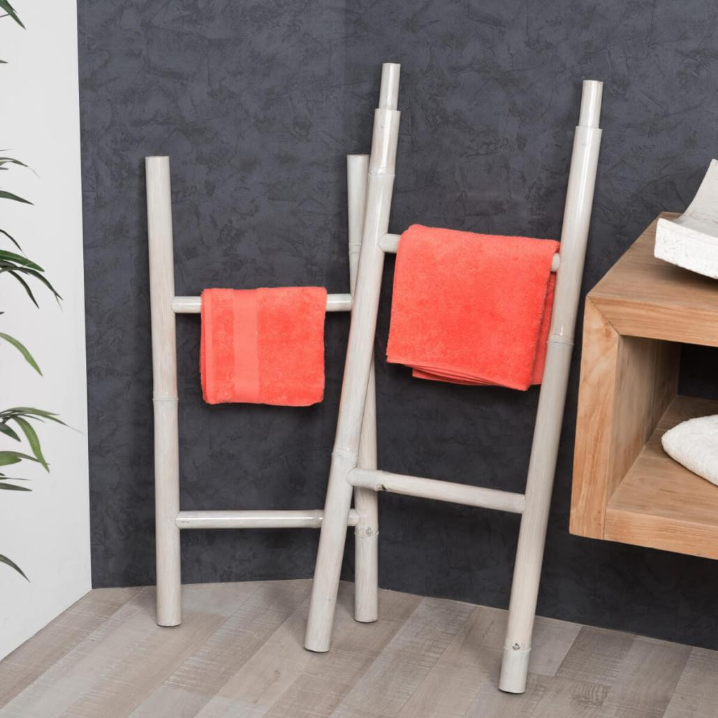 Porte serviette échelle blanc Porte serviette échelle blanc