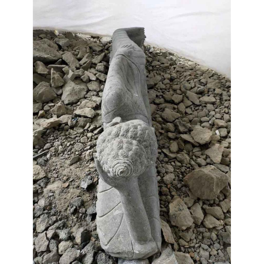 Statue bouddha couché en pierre naturelle 150cm