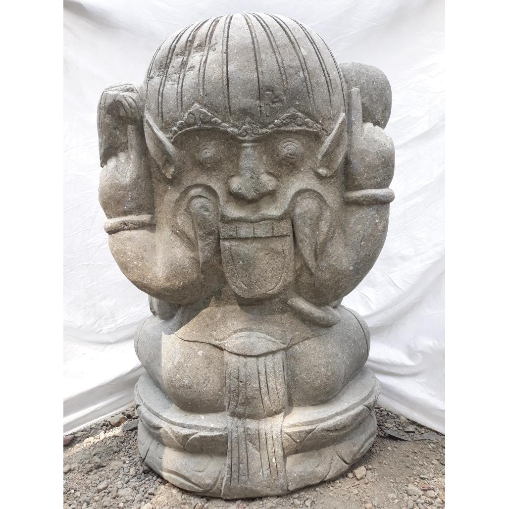 Statue de jardin en pierre ganesh extérieur 100 cm Statue de jardin en pierre ganesh extérieur 100 cm
