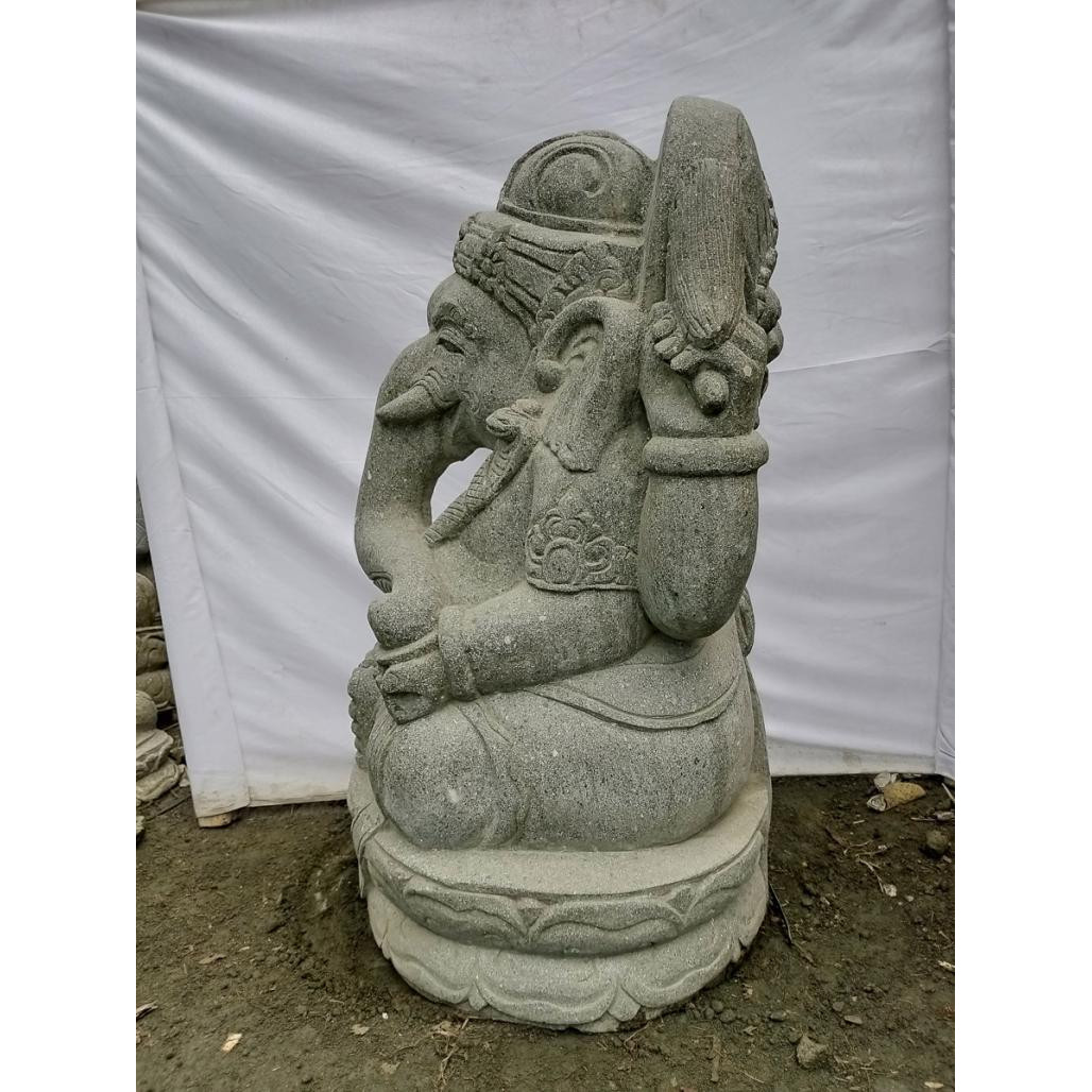 Statue de jardin en pierre ganesh extérieur 100 cm Statue de jardin en pierre ganesh extérieur 100 cm