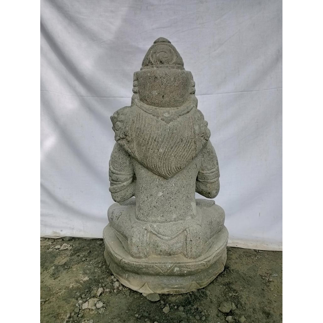 Statue de jardin déesse dewi sri en pierre volcanique 100 cm Statue de jardin déesse dewi sri en pierre volcanique 100 cm