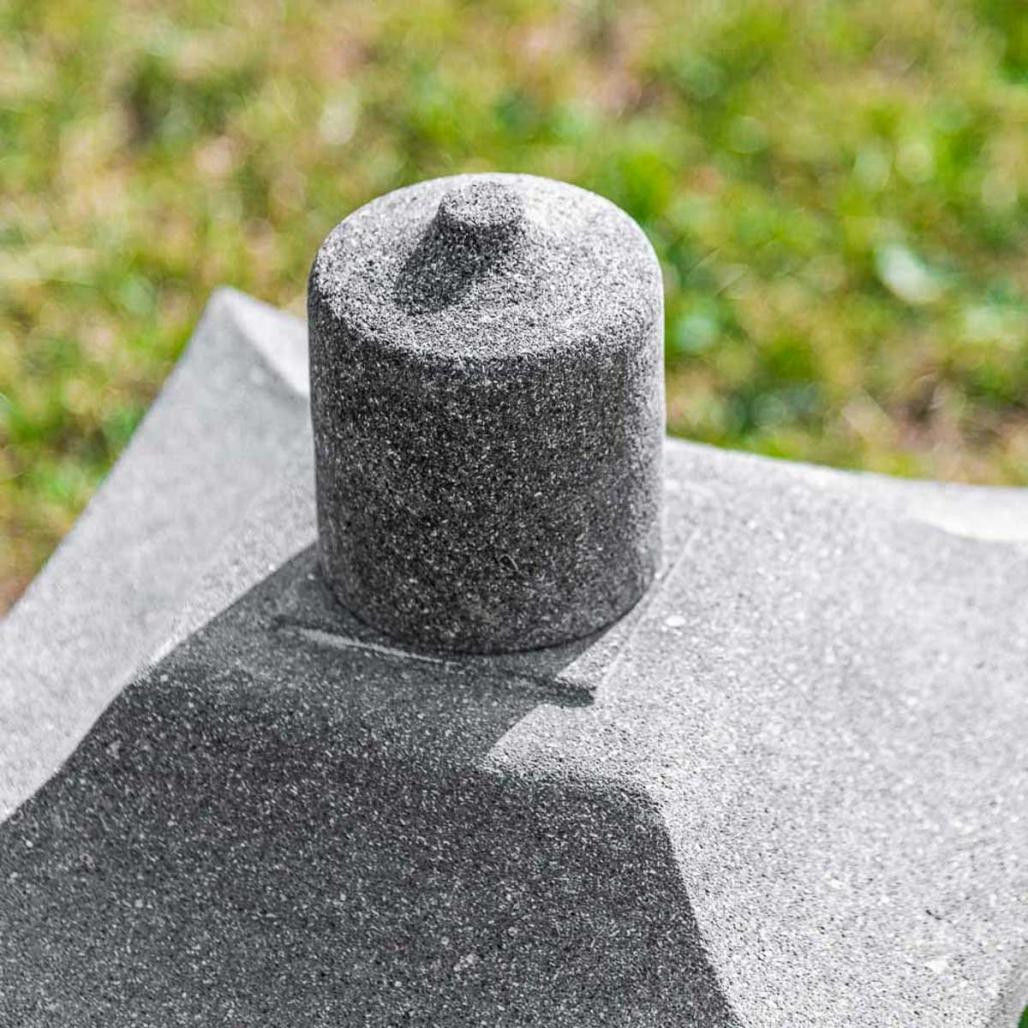 Lanterne de jardin japonais en pierre de lave 55cm