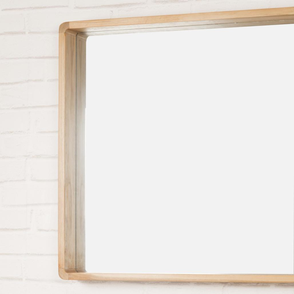 Miroir salle de bain en teck Samba 140 x 65 cm